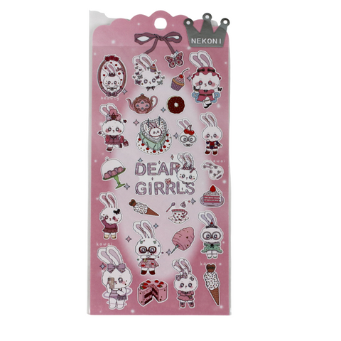 Flower Rabbit Flora Stickers