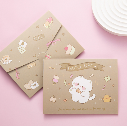 Three Fold Rabbit Card