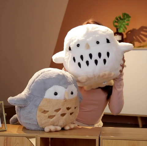 Round Owl Plush 38cm