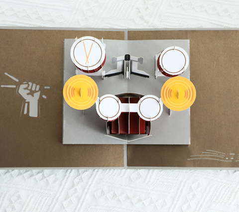 Pop Out Card Drums