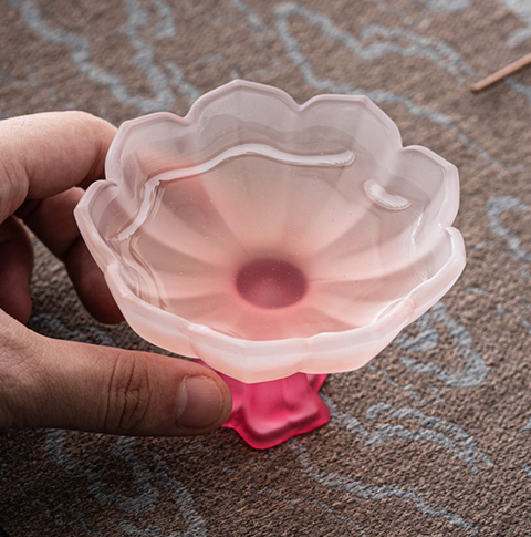 Lotus Glass Goblet