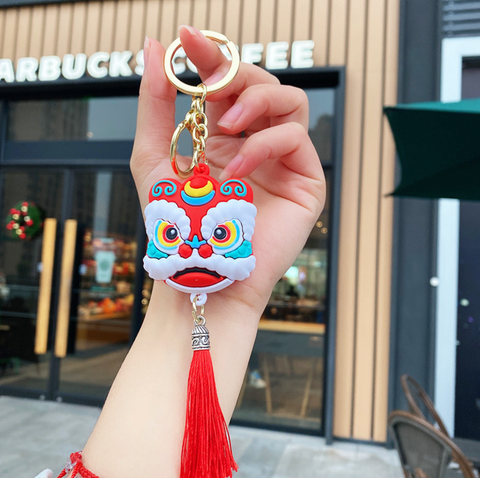 Lion Dance Keychain