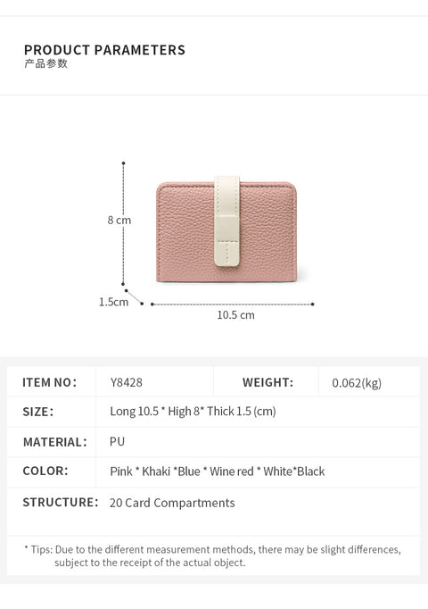 Buckle Card Holder Wallet