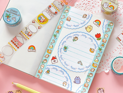 Jiyu PET Cute Matte Washi Tape