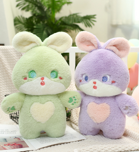Bright Eye Heart Rabbit Plush 23cm