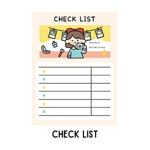 Cute Girls Memo Pads