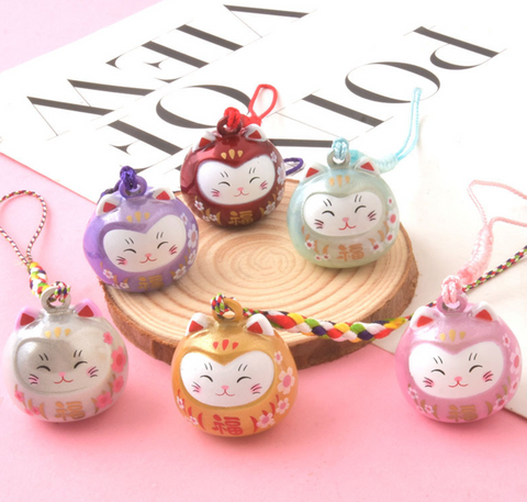 Dreamy Lucky Cat Water Piano Bell