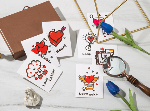 Graphic Heart Card