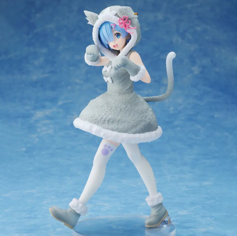Rem Statue in Cat Costume Statue 22cm