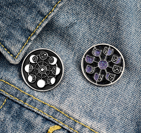 Waning Moon Pin