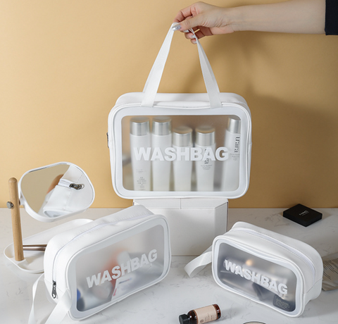 Transparent Cosmetic Medium Matte Bag
