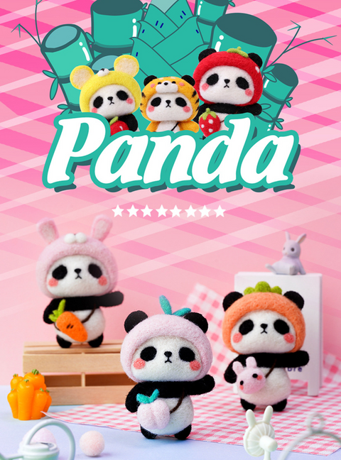 Panda Needle Felt Set