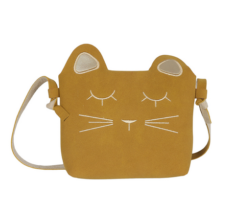 Cat Vegan Suede Purse