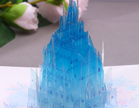 Pop Out Card Best Wish Castle