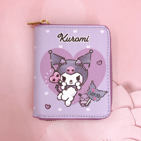 Sanrio Heart Zipper Short Wallet