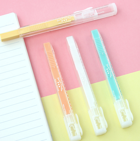 KOKUYO Candy Color Tube Eraser - Yellow