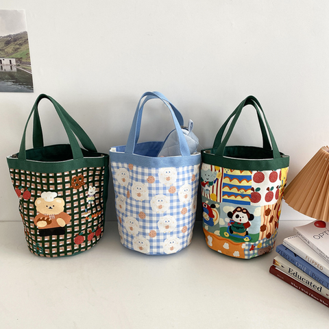 Round Pattern Short Tote