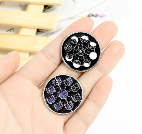 Waning Moon Pin