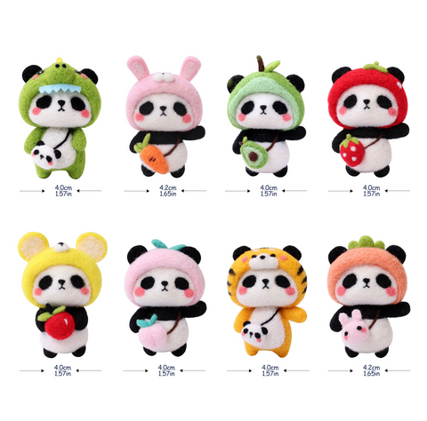 Baby Panda Needle Felt DIY Set