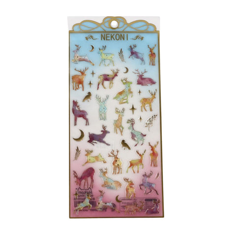 Reindeer Night Stickers