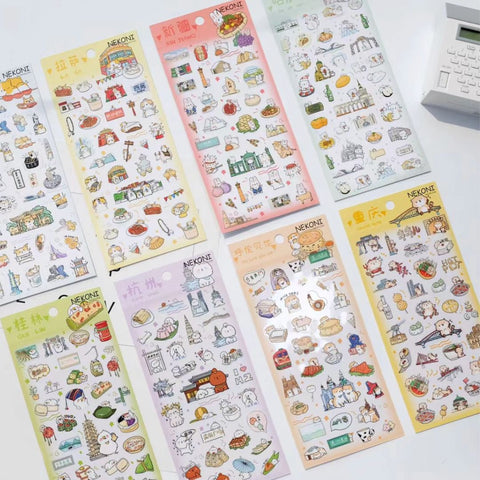 Corgi Travels in Changsha Stickers