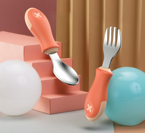 Stainless Steel Short Fork and Spoon