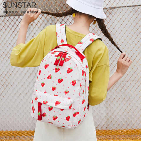 Cute Print Medium Backpack