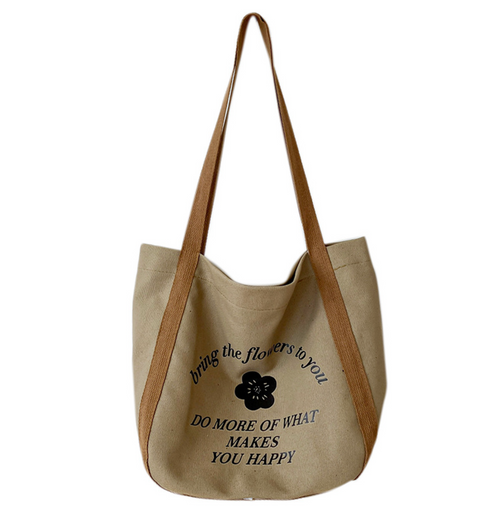 Flowers Canvas Tote