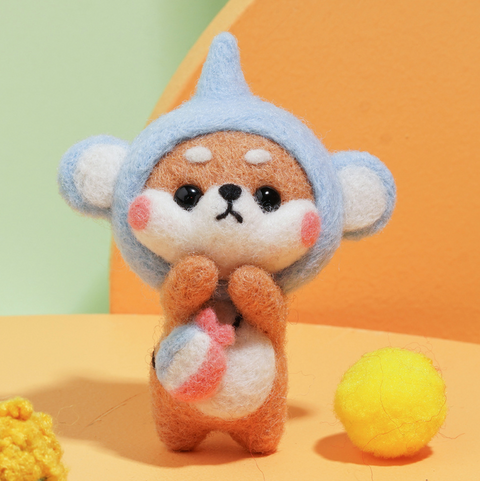 Sweet Shiba Inu Needle Felt Set