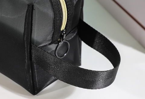 Black Mesh Wash Storage Bag