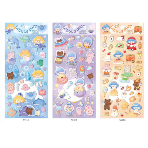 Diving Puffs Stickers