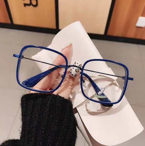 Blue Light Frosted Square Glasses