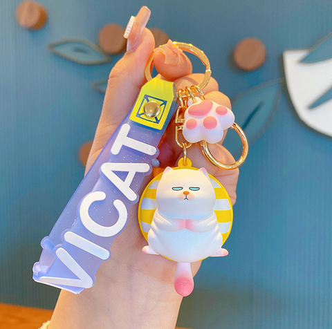 Vicat Grump Cat Keychain