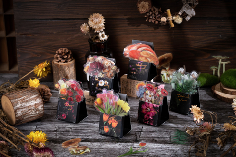 Floral PET Bouquet Stickers
