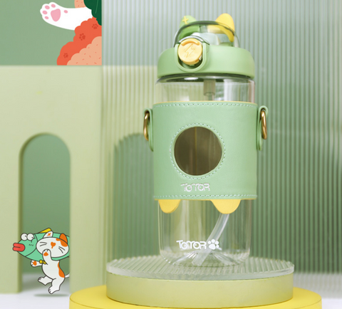 Totor Cat Ear Water Bottle 650ml