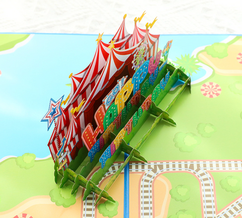 Pop Out Card Happy Birthday Carnival