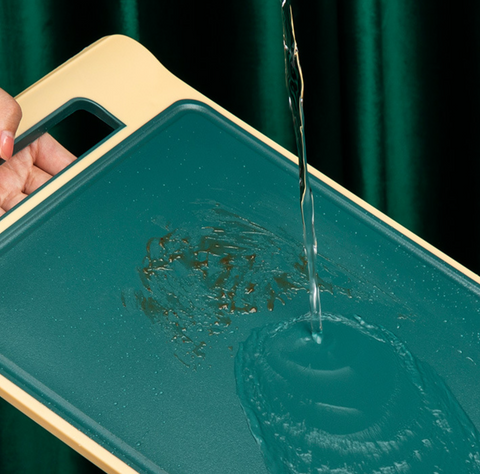 Cutting Board Medium Dark Green - Wheat