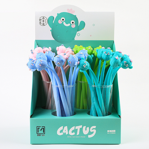 Wiggle Cactus Black Gel Ink Pen 0.5mm