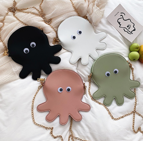 Octopus Purse (Green, White, Pink, Black) 9018