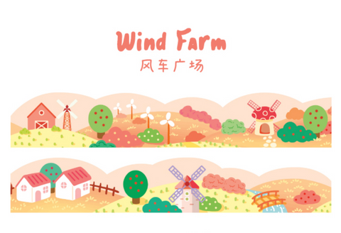 Cardlover Happy Neighbourhood Scene Washi Sticker
