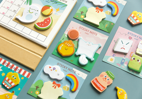 Charm Shaped Sticky Post It