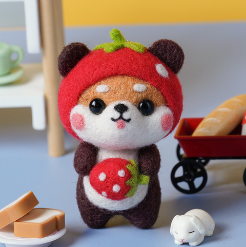 Sweet Shiba Inu Needle Felt Set