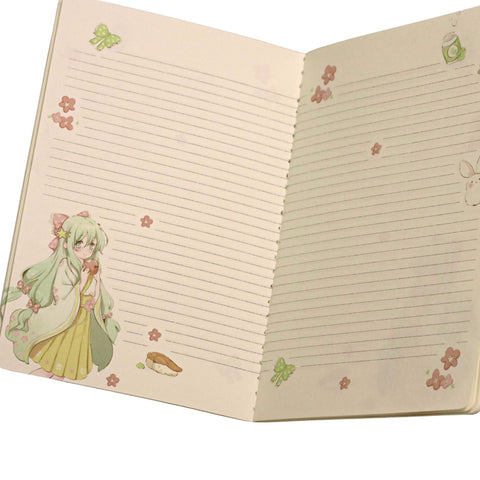 Cherry Garden Girl 22K Notebook