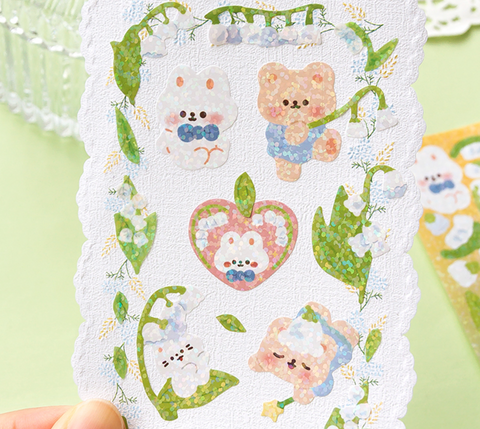 Jiyu Sparkle Bear Stickers