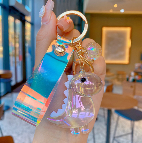 Crystal Dinosuar Keychain