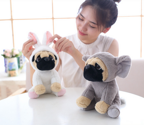 20cm Costume Pug Plush