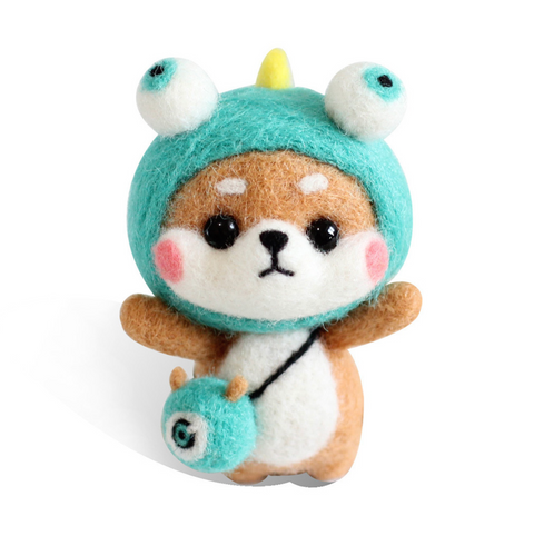 Sweet Shiba Inu Needle Felt Set