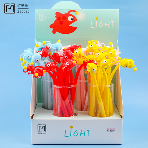 Glow Fish Black Gel Ink Pen 0.5mm
