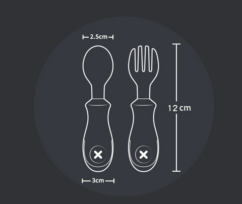 Stainless Steel Short Fork and Spoon