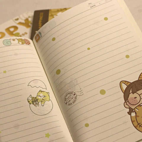 Happy Orange Cat A5 Notebook